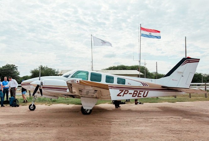 Máy bay chở Bộ trưởng Paraguay mất liên lạc Chiếc máy bay cùng loại với máy bay mất tích. Ảnh: Nacion