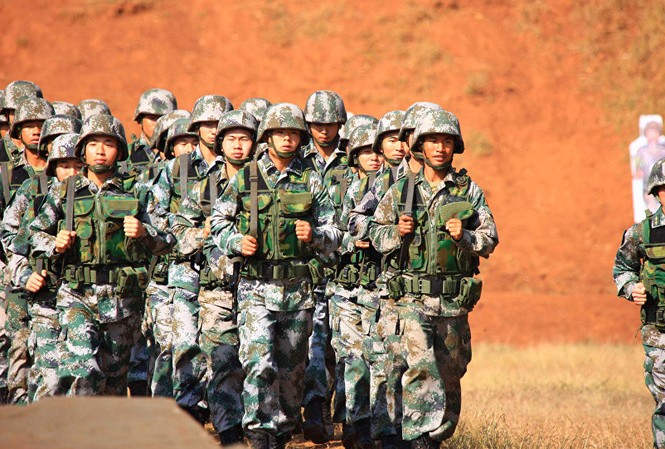 Trung Quốc khẳng định không hiện diện quân sự ở Syria Binh sĩ Trung Quốc. Ảnh: AP