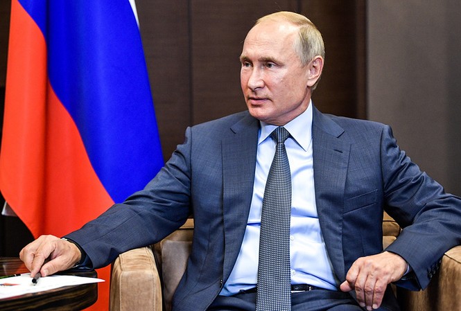 Ông Putin: Nga buộc phải phản ứng khi tên lửa Mỹ tiến gần biên giới Tổng thống Nga Vladimir Putin. Ảnh: Tass