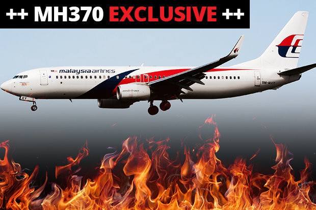 MH370 bốc cháy hàng giờ trước khi đâm xuống biển? Ảnh minh hoạ