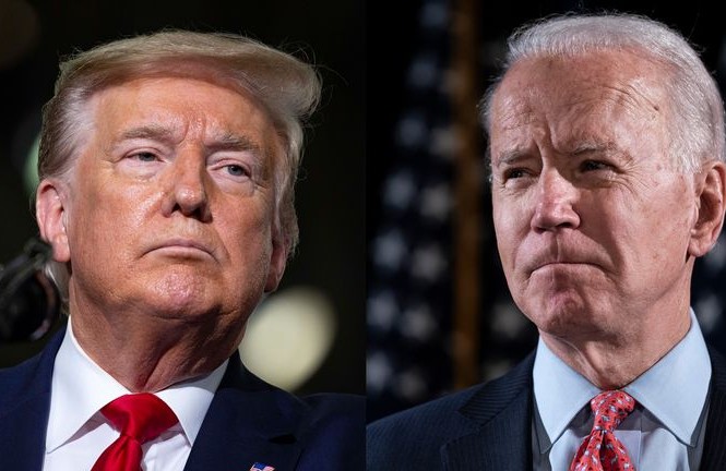 Hé lộ nội dung cuộc tranh luận tay bo đầu tiên của hai ông Trump – Biden Ông Donald Trump (trái) và ông Joe Biden (phải). Ảnh: Sky News