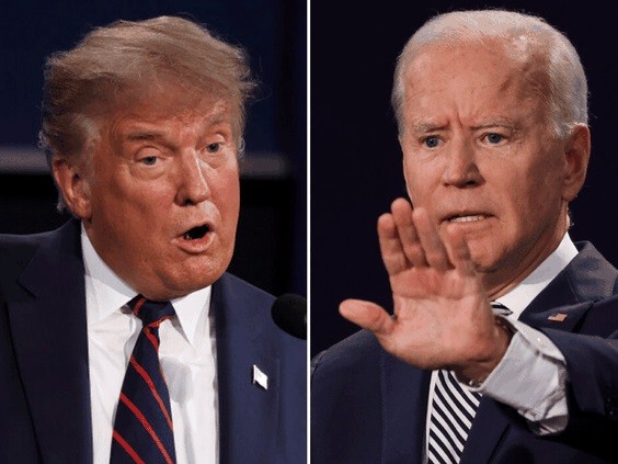 Mỹ thay đổi hình thức tranh luận sau màn lăng mạ nhau của ông Trump-Biden? Hai ông Trump - Biden trong buổi tranh luận đầu tiên.