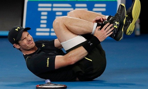 Murray trả giá cho chiến thắng tại Australia Open 2017 Murray dính chấn thương ở bàn chân.