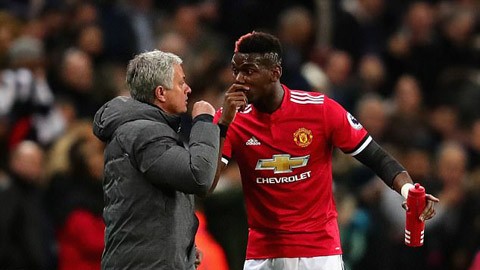 Phòng thay đồ M.U 'có biến', Pogba mâu thuẫn với HLV Mourinho Paul Pogba và HLV Jose Mourinho được cho là có mâu thuẫn với nhau.