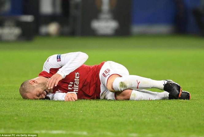 Vượt qua CSKA Moscow, Arsenal mất 2 trụ cột vì chấn thương Jack Wilshere dính chấn thương khá nặng.