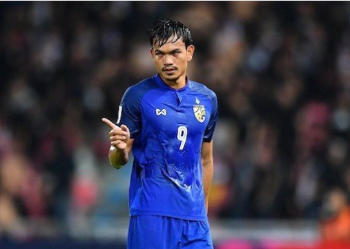 Adisak Kraison nói gì sau khi ghi tới 6 bàn vào lưới Timor Leste? Tiền đạo Adisak Kraison của ĐT Thái Lan.
