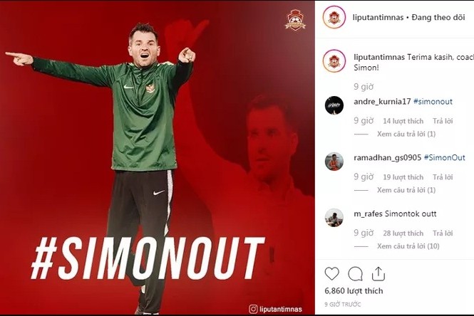 Thua thảm Thái Lan, CĐV Indonesia đòi sa thải HLV McMenemy CĐV Indonesia đòi sa thải HLV Simon McMenemy.