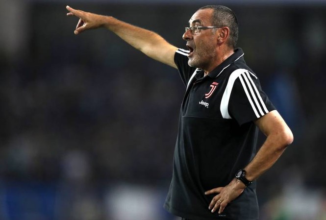 Juventus gục ngã trước Lyon, HLV Sarri thất vọng về điều gì? HLV Maurizio Sarri của Juventus.