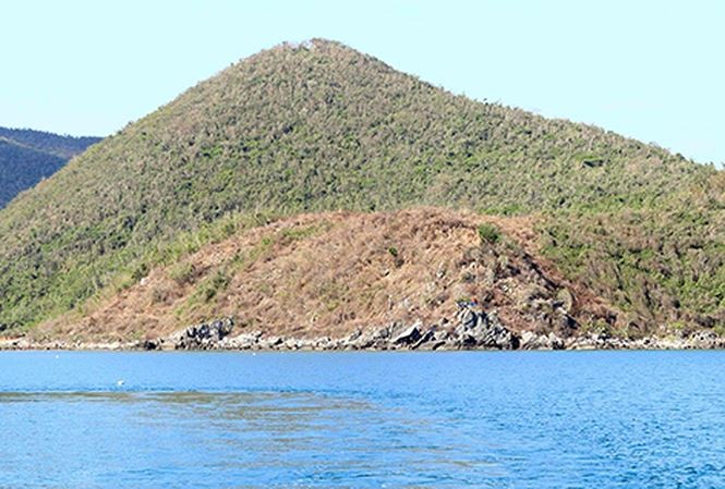 Đến lượt Vân Phong tạm dừng chuyển nhượng, giao dịch đất Nhiều hecta đất tại vịnh Vân Phong, huyện Vạn Ninh bị đào bới, cây cối bị đốn hạ. Ảnh: An Phước