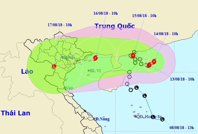 Ứng phó bão số 4: Lên phương án sơ tán dân khỏi vùng nguy hiểm Bão số 4 khả năng gây mưa lớn ở các tỉnh Bắc bộ và Bắc Trung bộ trong những ngày tới