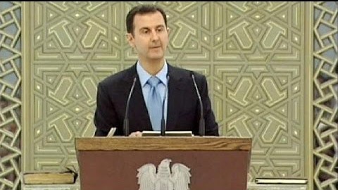 Ông Assad nhậm chức Tổng thống Syria nhiệm kỳ 3 Ông Bashar al-Assad tuyên thệ nhậm chức tại dinh tổng thống ở Damascus