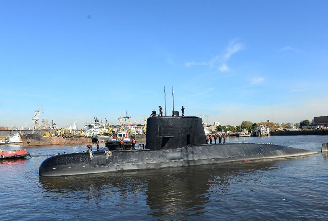 Phát hiện tín hiệu được cho là từ tàu ngầm Argentina mất tích Tàu ngầm ARA San Juan.