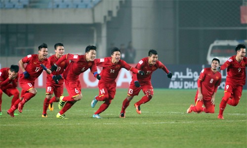 Xi măng Xuân Thành Quảng Nam thưởng U23 Việt Nam 500 triệu đồng U23 Việt Nam đã thi đấu xuất sắc tại VCK Giải U23 châu Á - Ảnh: Vnexpress