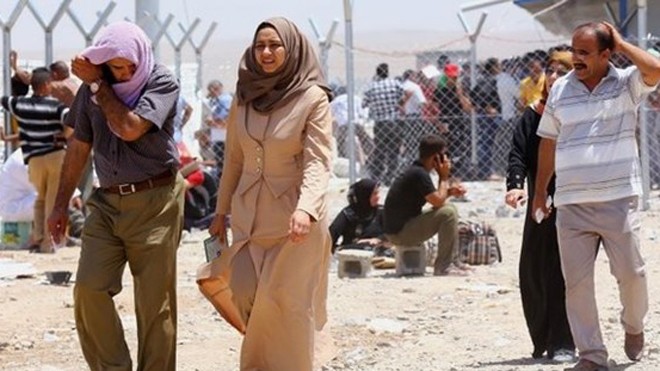 Mỹ có thể không kích vào Iraq Hơn 500.000 người dân Iraq phải sơ tán khi phiến quân Hồi giáo ISIS tấn công và giành quyền kiểm soát thành phố Mosul trước đó.