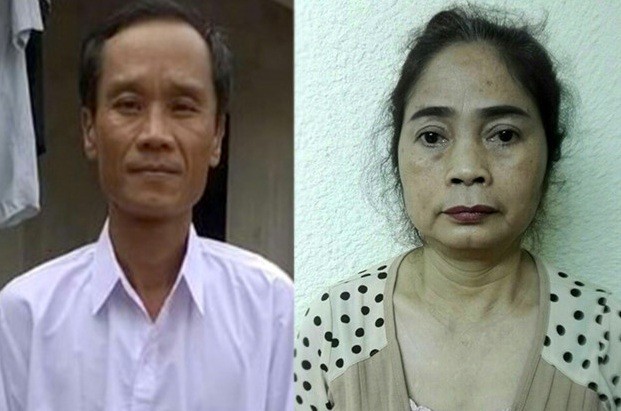 Hà Nội: Cảnh sát phá cửa ô tô bắt nhóm buôn bán 79 bánh heroin Chân dung Nguyễn Hữu Chuyền và Trần Thị Luyện.