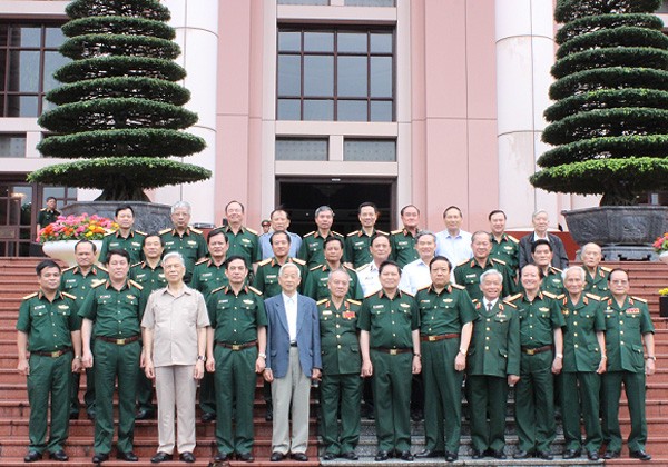 Bộ Quốc phòng gặp mặt tướng lĩnh cấp cao Các tướng lĩnh về dự cuộc gặp mặt