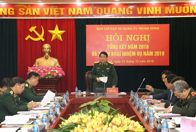 Ban chỉ đạo 94 Quân uỷ T.Ư triển khai nhiệm vụ 2019 Ảnh: TTQS