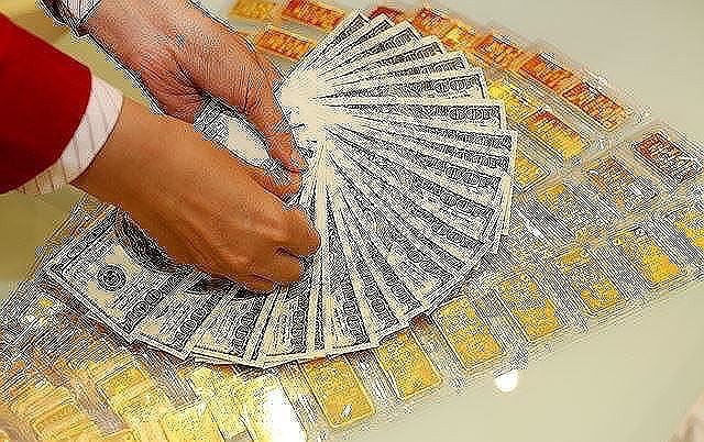 USD tiếp tục tăng, giá vàng lao dốc USD tiếp tục tăng, giá vàng lao dốc. ảnh minh hoạ