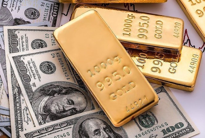Giá vàng, USD đồng loạt lao dốc Ảnh minh hoạ