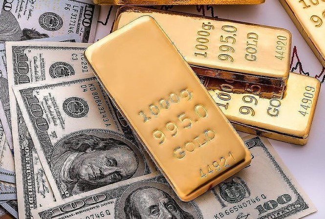Vàng, USD đồng loạt giảm giá Ảnh minh hoạ