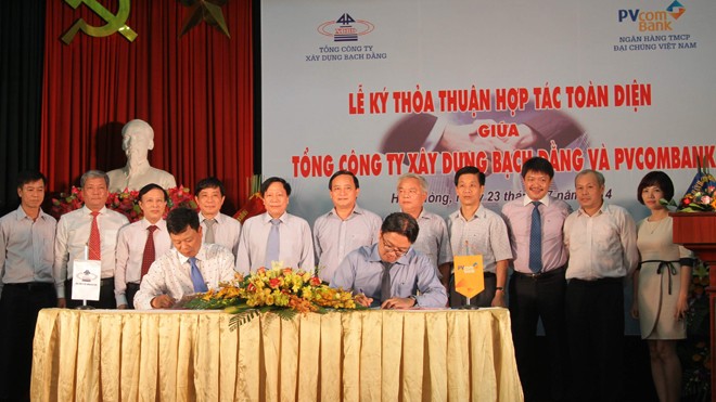 PVcomBank và TCty Xây dựng Bạch Đằng hợp tác toàn diện PVcomBank và TCty Xây dựng Bạch Đằng hợp tác toàn diện