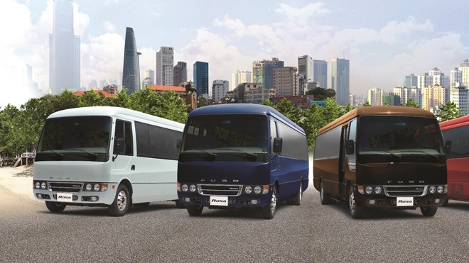 Xe khách FUSO ROSA đồng hành cùng HHVN 2016 Xe khách FUSO ROSA đồng hành cùng HHVN 2016