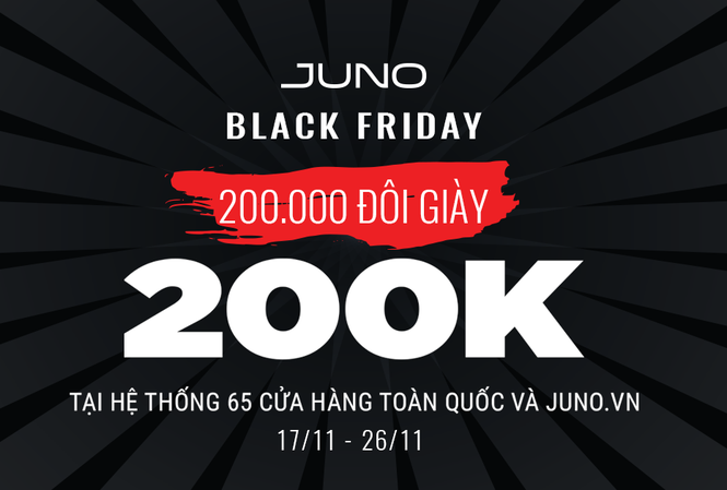 Juno khởi động Black Friday, giao hàng hoả tốc cho 1.000 khách hàng đầu tiên Juno khởi động Black Friday, giao hàng hoả tốc cho 1.000 khách hàng đầu tiên