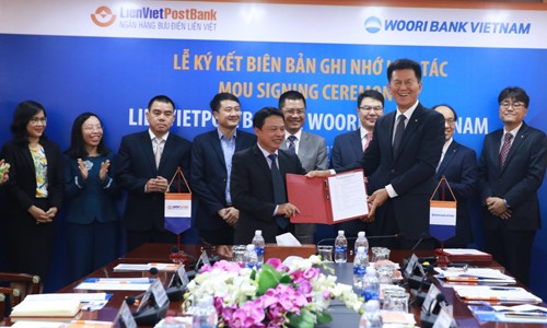 LienvietpostBank kí kết biên bản ghi nhớ hợp tác với WooriBank Việt Nam LienvietpostBank kí kết biên bản ghi nhớ hợp tác với WooriBank Việt Nam