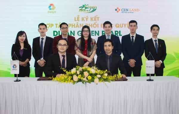 CENLAND chính thức là đơn vị phân phối dự án Green Pearl 378 Minh Khai Đại diện chủ đầu tư và CENLAND tại Lễ ký kết hợp tác