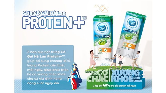 Cô gái Hà Lan ra mắt sữa tiệt trùng có đường PROTEIN+TM mới Cô gái Hà Lan ra mắt sữa tiệt trùng có đường PROTEIN+TM mới