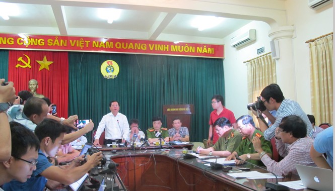Chưa rõ trách nhiệm địa phương trong vụ chùa Bồ Đề Quang cảnh buổi họp báo
