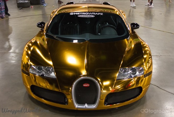 Lóa mắt với Bugatti Veyron dát vàng của Rapper Mỹ Bugatti Veyron phiên bản 16.4.