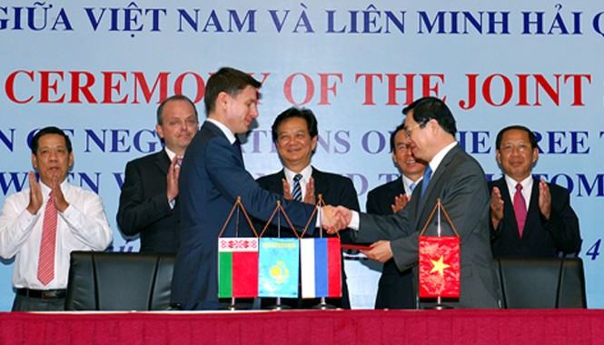 Kết thúc đàm phán FTA Việt Nam-Liên minh Hải quan Kết thúc đàm phán FTA Việt Nam-Liên minh Hải quan