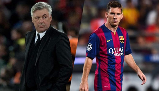 Ancelotti bày kế vô hiệu hóa Messi Messi từng lập hat-trick vào lưới Real dưới thời Ancelotti.