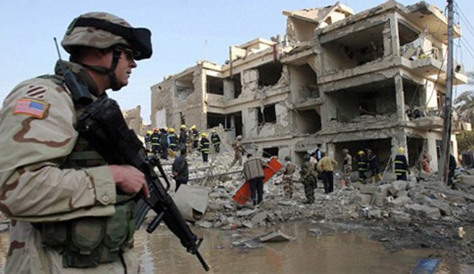 Radio Thế giới 24h: Mỹ điều thêm lính lục quân đến Iraq Binh sỹ Mỹ làm nhiệm vụ ở Iraq. Ảnh minh họa: AP.