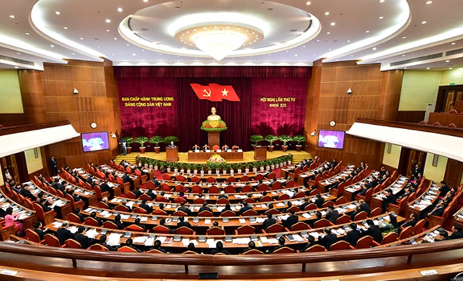 Hội nghị trung ương bàn nhiều vấn đề quan trọng Toàn cảnh phiên khai mạc Hội nghị Trung ương 4 (Khóa XII). Ảnh: VGP/Nhật Bắc.