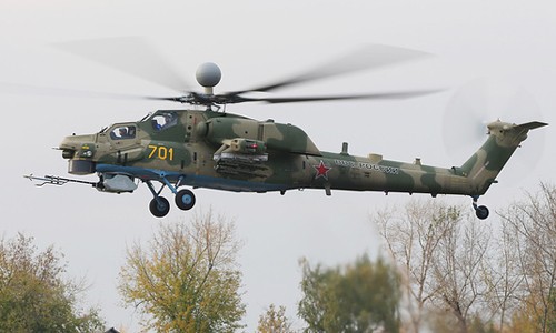 'Thợ săn đêm' Mi-28 Nga lột xác với phiên bản mới Trực thăng Mi-28NM là phiên bản nâng cấp mới nhất của Mi-28N. Ảnh: Tass.
