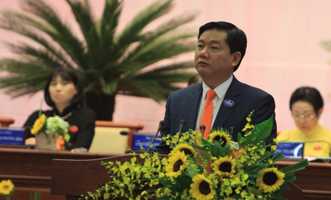 Bí thư Thăng: Khắc phục tình trạng hội viên “đông nhưng không mạnh” Bí thư Đinh La Thăng phát biểu chỉ đạo tại phiên khai mạc Đại hội Đại biểu Phụ nữ TPHCM lần thứ X nhiệm kỳ 2016-2021. Ảnh: Quốc Ngọc.
