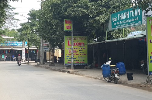 Cô gái bị giang hồ truy tìm bắn xuyên chân Nơi xảy ra vụ nổ súng. Ảnh: Thanh Thanh.