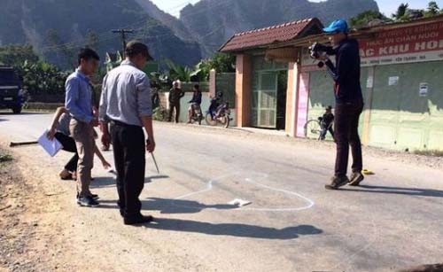 Ba người thương vong từ một câu nói trong đám cưới Hiện trường vụ án mạng.