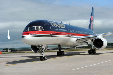Tiết lộ ký hiệu liên lạc chuyên cơ mạ vàng của ông Trump Chuyên cơ của ông Trump.