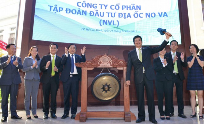 Vừa lên sàn, ông chủ Novaland xếp thứ 4 trên thị trường chứng khoán Lễ trao quyết định niêm yết của Novaland.