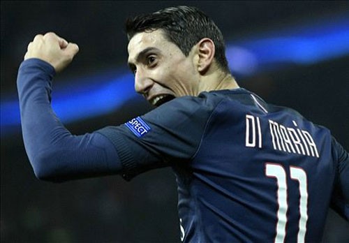 PSG thắng sốc Barca 4-0 ở lượt đi Champions League Di Maria trở thành người hùng của PSG với hai bàn thắng đẹp. Ảnh: Reuters.