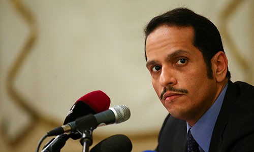Bản tin 20H: Qatar quyết không đóng cửa căn cứ quân sự Thổ Nhĩ Kỳ Ngoại trưởng Qatar Al-Thani. Ảnh: Reuters.