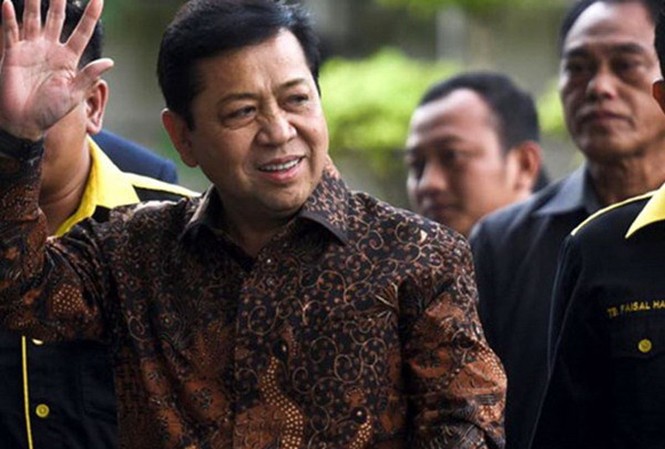 Chủ tịch Quốc hội Indonesia bị truy bắt vì tình nghi biển thủ công quỹ Chủ tịch Quốc hội Indonesia Setya Novanto bị điều tra tham nhũng. Ảnh: Reuters.
