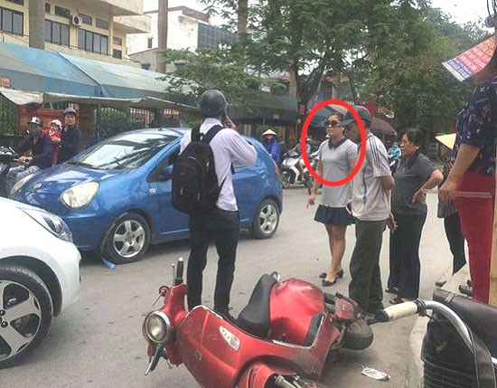 Gia đình nam sinh đề nghị xử lý CVP nói 'con người không quan trọng' Hiện trường vụ va chạm giao thông.