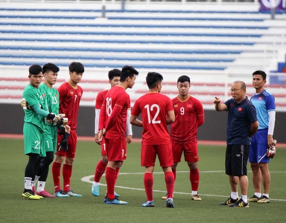 'Chiêu' mới của ông Park dành cho U22 Việt Nam trước trận vs U22 Campuchia U22 Việt Nam chỉ có một buổi tập nhẹ trước trận đấu với U22 Campuchia hôm nay, 7/12.
