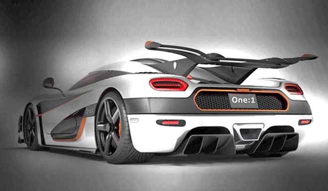 Siêu xe mạnh nhất thế giới lộ ảnh nóng Bức ảnh chụp phía sau Koenigsegg One:1