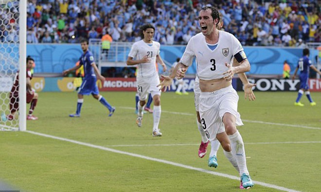 Cầu thủ loại Italia có giá chưa đến... 1 triệu đồng Diego Godin chỉ có giá 37 triệu USD vào năm 17 tuổi.
