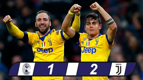 Juventus ngược dòng thắng Tottenham, giành vé tứ kết Juventus ngược dòng thắng Tottenham, giành vé tứ kết